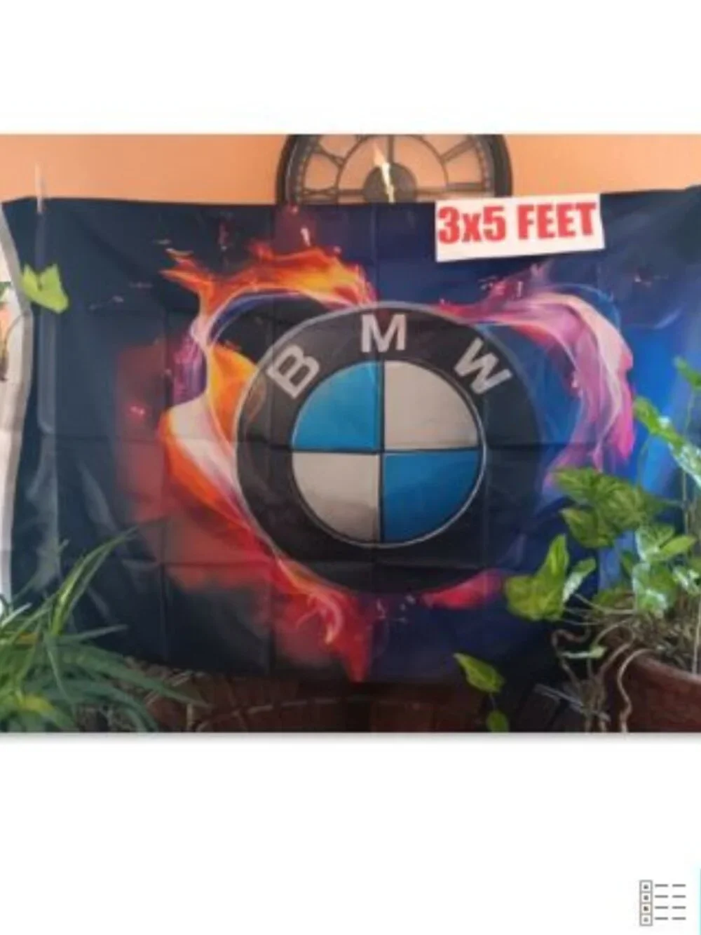 BMW Automobile 3x5 Feet Flag Black